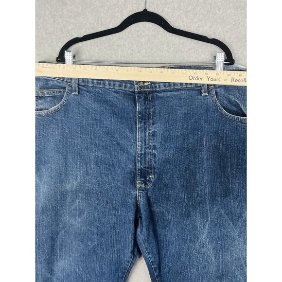 Dickies Carpenter Jeans Mens 42x32 Utility Workwear Straight Fit Hammer Loop - Picture 4 of 14